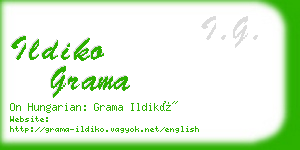 ildiko grama business card